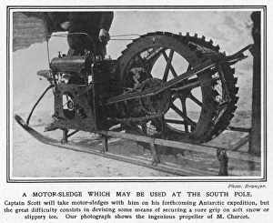 A motor sledge which may be used at the South Pole A motor sledge which may be used at the South Pole