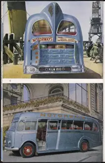 Vintage Coach Travel Prints: Motorways Coach - 2