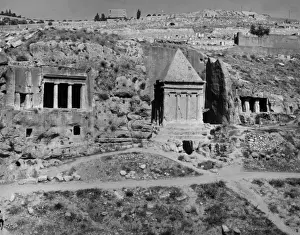 The Mount of Olives Print, Jerusalem, Israel 1960s