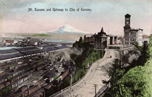 Mount Rainier and Gateway to the City of Tacoma, USA Mount Rainier and Gateway to the City of Tacoma, USA