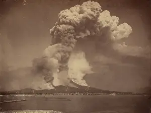 Active Volcanoes In Europe Prints: Mount Vesuvius, active