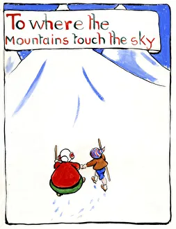 To where the mountains touch the sky, by Minnie Asprey To where the mountains touch the sky, by Minnie Asprey