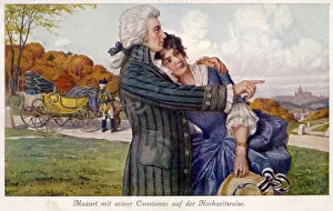 Mozart and Constanze on their honeymoon Mozart and Constanze on their honeymoon