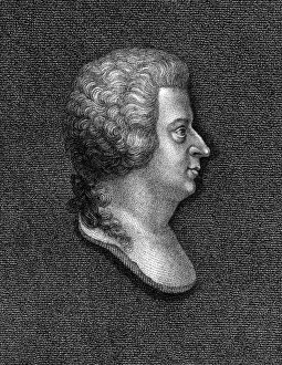 Prints of WOLFGANG AMADEUS MOZART the Austrian composer Date: 1756 - 1791 Wolfgang Mozart Prints: Wolfgang Amadeus Mozart Profile Bust Print, 18th Century