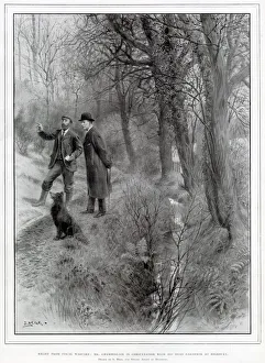 Mr Chamberlain in consultation with his head gardener Mr Chamberlain in consultation with his head gardener