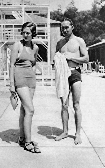 Mr Dale Bourne & Mrs Beryl Mills at Monte Carlo Beach Mr Dale Bourne & Mrs Beryl Mills at Monte Carlo Beach