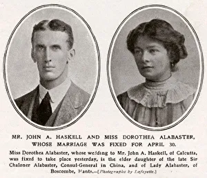 Mr John A. Haskell and Miss Dorothea Alabaster, 1912 Mr John A. Haskell and Miss Dorothea Alabaster, 1912