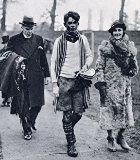 Mr and Mrs Gillingham with son Anthony at St Andrews day - Eton College. Date: 1935 Mr and Mrs Gillingham with son Anthony at St Andrews day - Eton College. Date: 1935