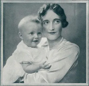 Mrs Cunningham-Reid (Mary Ashley) and son Mrs Cunningham-Reid (Mary Ashley) and son