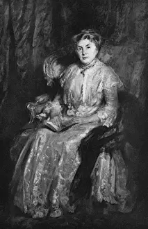 Prints of MRS JOHN D. ROCKEFELLER (nee Laura Celestia Spelman). Wife of the millionaire industrialist and philanthropist Date: 1839 - 1915 Industrialist Prints: Mrs John D. Rockefeller Print 1839-1915