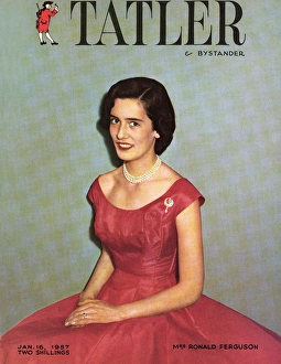 Mrs Ronald Ferguson on front cover of The Tatler Mrs Ronald Ferguson on front cover of The Tatler