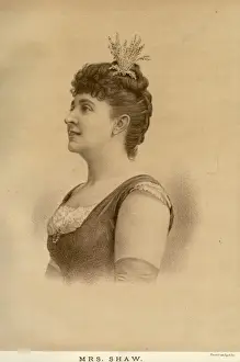 Historical Performing Arts Prints: MRS SHAW
