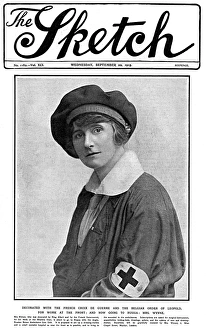 Mrs Wynne decorated with French Croix de Guerre Mrs Wynne decorated with French Croix de Guerre