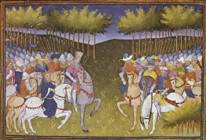 Ms 490. Folio 63r. Roman of Ogier the Dane (Ogier Ms 490. Folio 63r. Roman of Ogier the Dane (Ogier