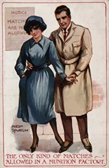 WW1 Munitions Factory Safety Notice Print, circa 1916