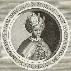 Turkish History Figures Prints: Murad IV of Turkey