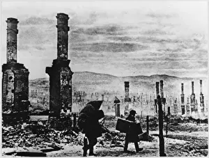 World War 2 Events Prints: Murmansk after Bombing