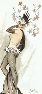 Prints of Rita - Original costume design for one of the performers at Murrays Cabaret Club, 16-18 Beak Street, Soho, London Rita Prints: Murrays Cabaret Club Print: Rita Costume Design