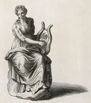 Classical Mythological Art Prints: Muse / Terpsichore