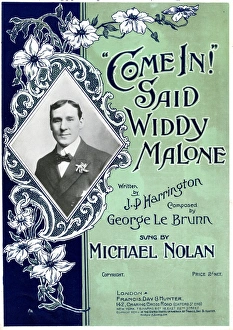 Music cover, Come In! said Widdy Malone Music cover, Come In! said Widdy Malone