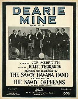 Music cover, Dearie Mine, by Meredith and Thorburn Music cover, Dearie Mine, by Meredith and Thorburn