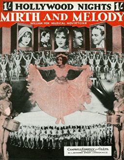 Music cover, Hollywood Nights, Mirth and Melody Music cover, Hollywood Nights, Mirth and Melody