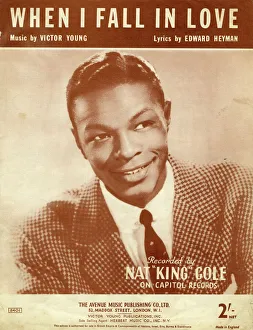 Music cover, When I Fall in Love, Nat King Cole Music cover, When I Fall in Love, Nat King Cole