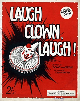 Music cover, Laugh Clown Laugh Music cover, Laugh Clown Laugh