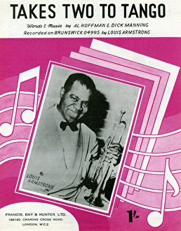 Music cover, Louis Armstrong, Takes Two To Tango Music cover, Louis Armstrong, Takes Two To Tango