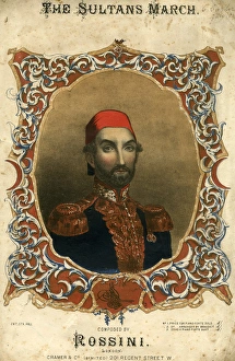 Music cover, The Sultans March, by Rossini Music cover, The Sultans March, by Rossini