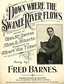 Music cover, Down Where the Swanee River Flows Music cover, Down Where the Swanee River Flows