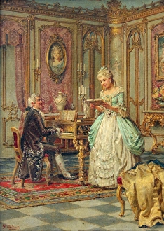 A musical interlude by Fortunino Matania A musical interlude by Fortunino Matania