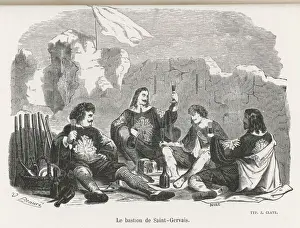 19th Century Art Prints: Three Musketeers / C19Th
