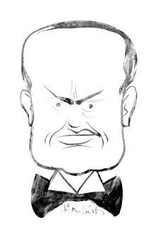 Benito Mussolini 1931 Print: Italian Dictator Caricature