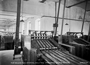 N. of Ireland Flax Spinning Industry, Spreading (Back of M N. of Ireland Flax Spinning Industry, Spreading (Back of M