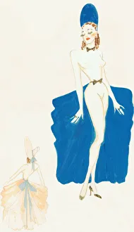 Naked Girl with Blue Truss - Murrays Cabaret Club Costume Naked Girl with Blue Truss - Murrays Cabaret Club Costume