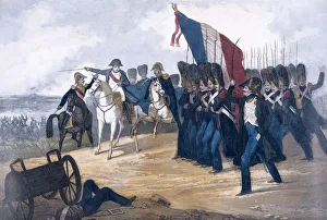 Napoleon in the Battle of Waterloo, 1815. The Napoleon in the Battle of Waterloo, 1815. The