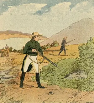 19th Century Royal Portraits Prints: Napoleon Shooting
