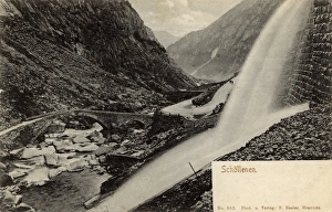 Napoleons Bridge - Schollenen Gorge, Switzerland Napoleons Bridge - Schollenen Gorge, Switzerland