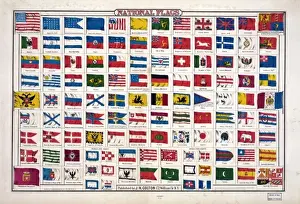 National Symbolism Prints: National Flags