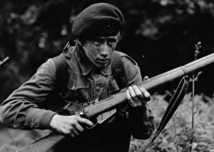 National Service - cadet with a rifle National Service - cadet with a rifle