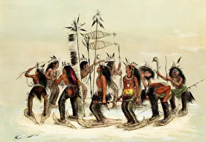 Native American Indians do the Snow-Shoe Dance Native American Indians do the Snow-Shoe Dance