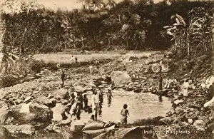 Native bathing pool Print, circa 1908