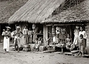 Native stall, Ceylon Sri Lanka, circa 1880s Native stall, Ceylon Sri Lanka, circa 1880s