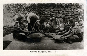 Natives Making Yaqona (Pronounced Yangona) Natives Making Yaqona (Pronounced Yangona)