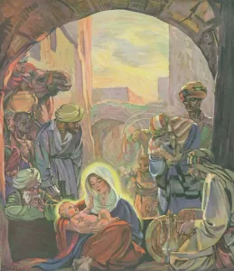 The Nativity Prints: The Nativity Print: Three Kings Presenting Gifts