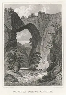 Geological Prints: Natural Bridge Print: A Virginia Landscape