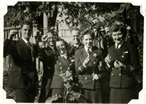 Naval colleagues at Minden Ridge, Germany, WW2 Naval colleagues at Minden Ridge, Germany, WW2