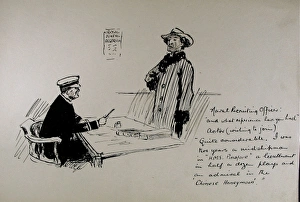 Naval Recruiting Officer and Actor - WWI humour Naval Recruiting Officer and Actor - WWI humour