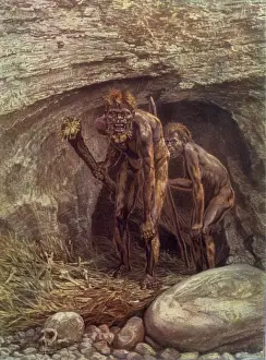Ancient Human Ancestor Prints: Neanderthaloid / Wells